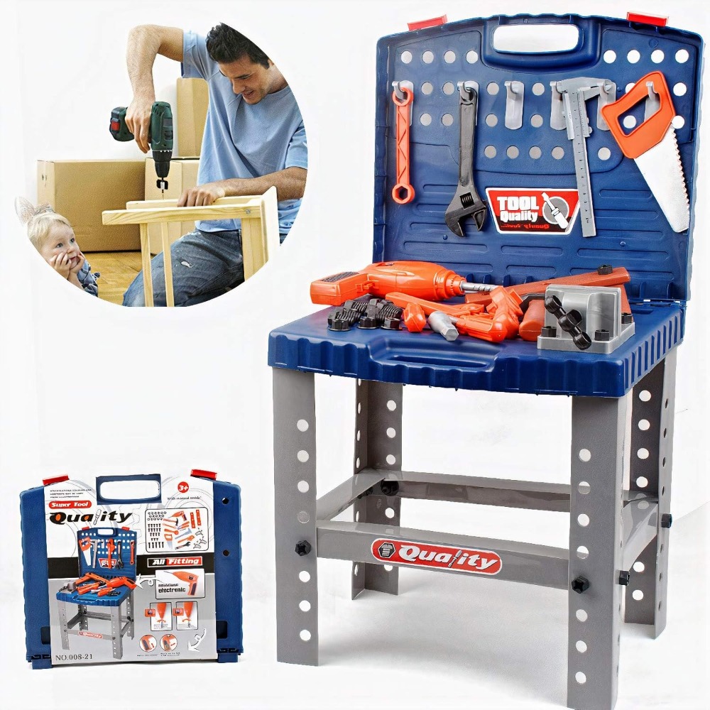 Kids Toy Tool Workbench with R - Tools Workshop For Kids recension och pris