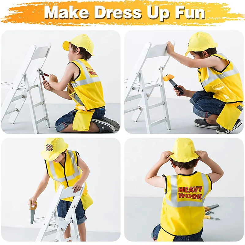 3-6Y Kids Construction Worker  - Tools Workshop For Kids recension och pris