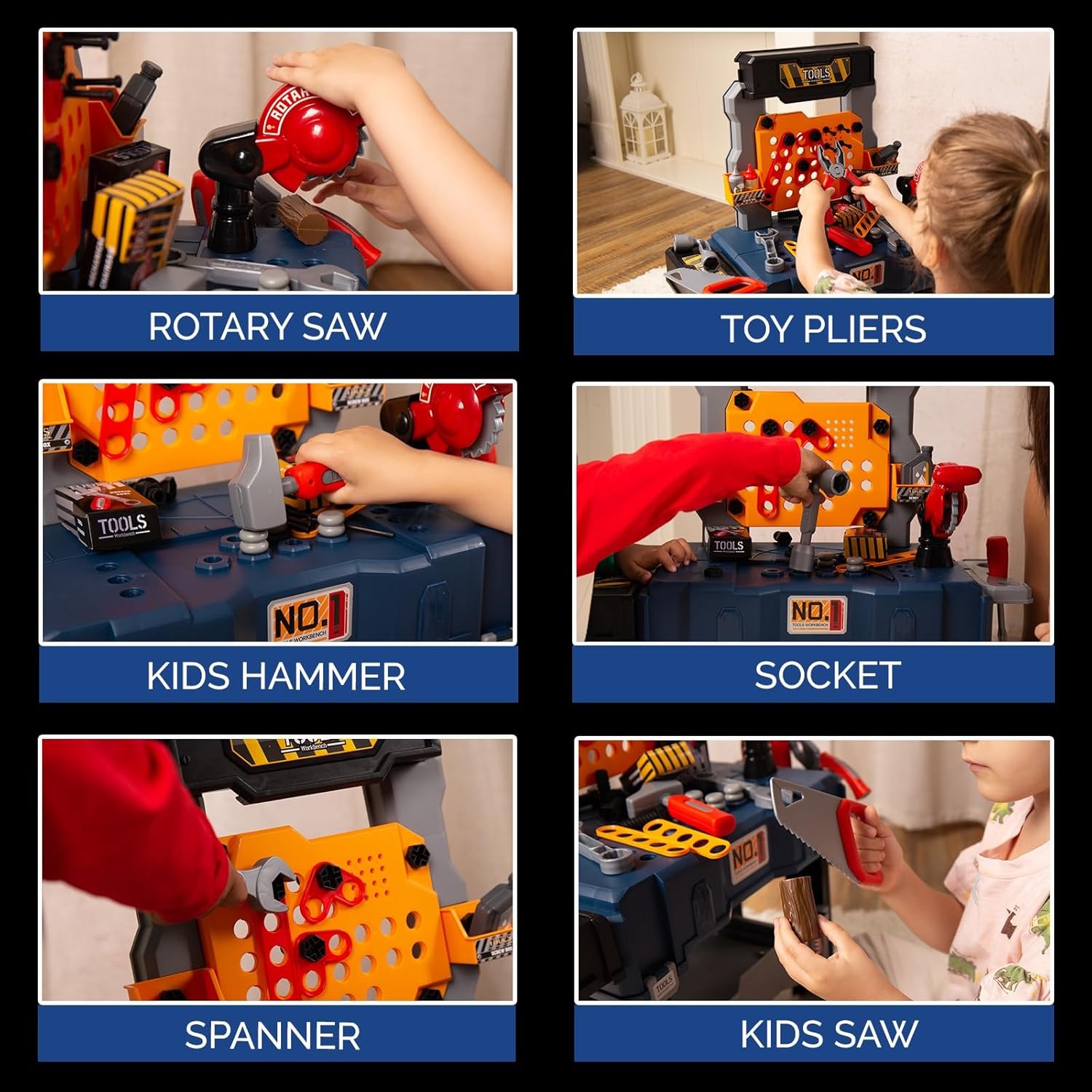 65PCS Kids Tool Bench Set Pret - Tools Workshop For Kids recension och pris