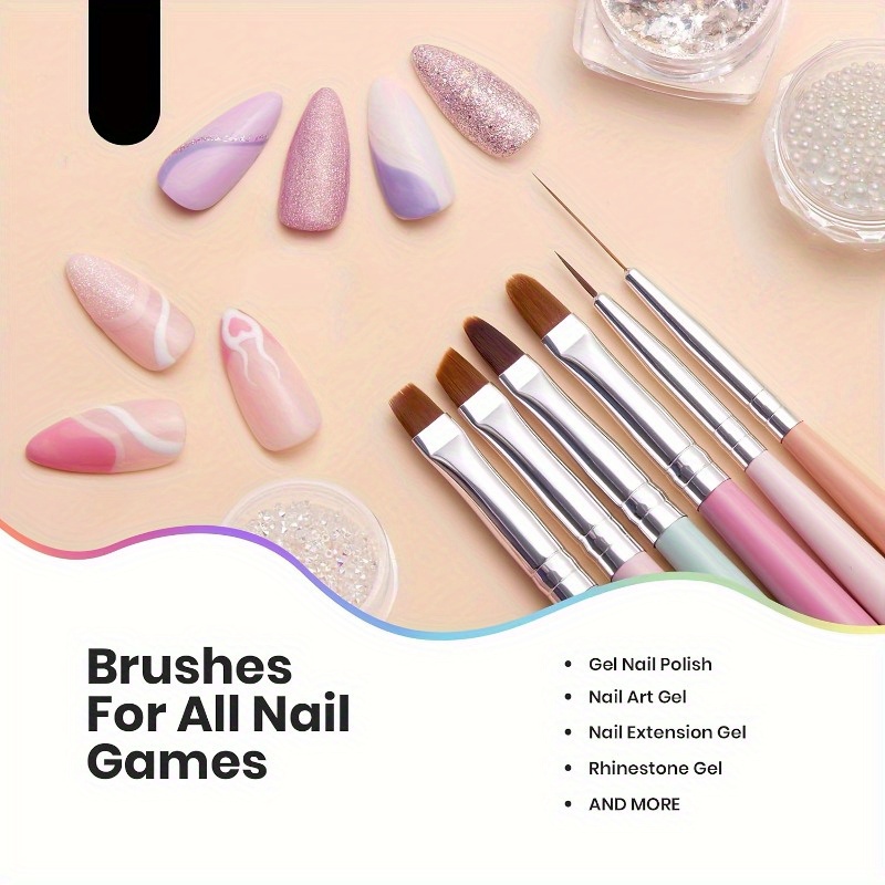 6pcs Nails Art Brushes Set Man - Workshop Tools For Carpentry recension och pris