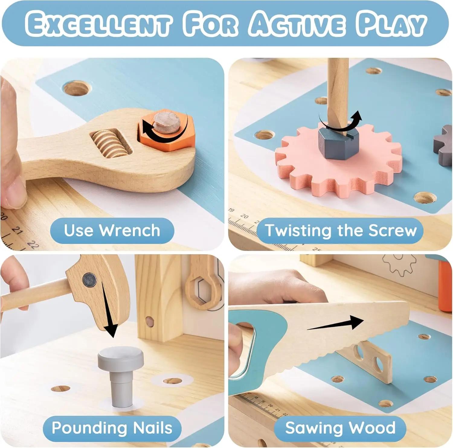 Robotime Robud Kids Tool Bench - Tools Workshop For Kids recension och pris