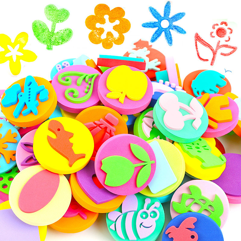 6Pcs/bag Foam Stamps for Paint - Tools Workshop For Kids recension och pris