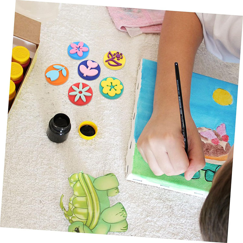 6Pcs/bag Foam Stamps for Paint - Tools Workshop For Kids recension och pris