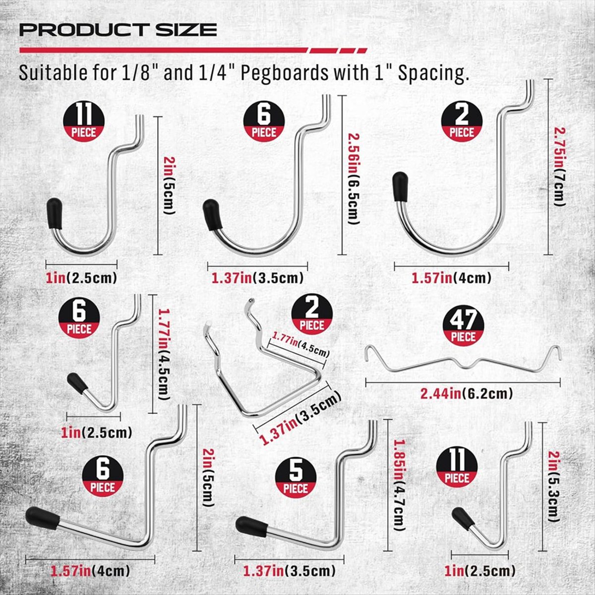 SALE AA63 121Pcs Pegboard Hook - Workshop Tools For Sale recension och pris